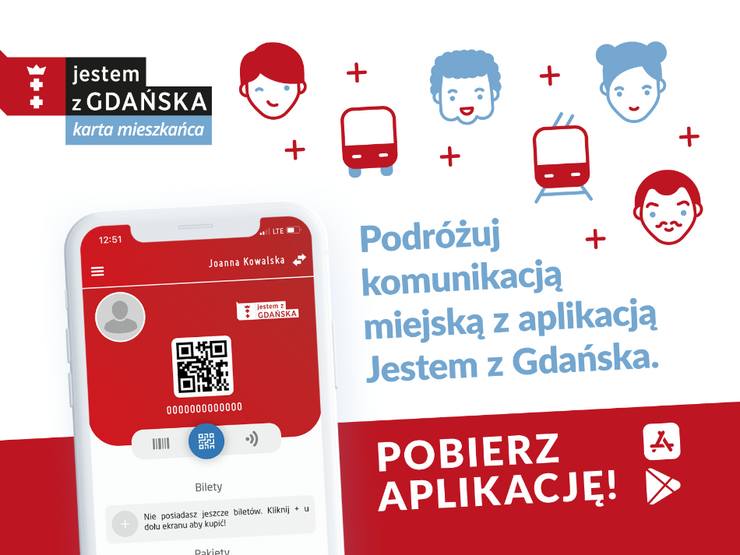 Podróżuj komunikacją miejską z aplikacją Jestem z Gdańska...