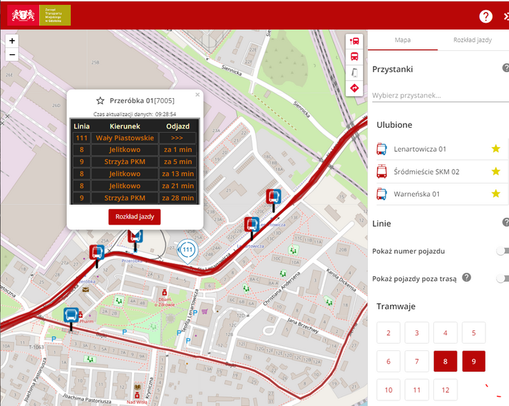 Mapa Tram&Bus Online wciąż udoskonalana...