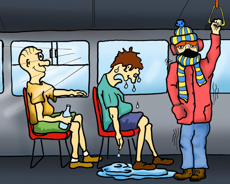 Ufff jak gorąco, kiedy włączamy klimatyzację w autobusach i tramwajach ...