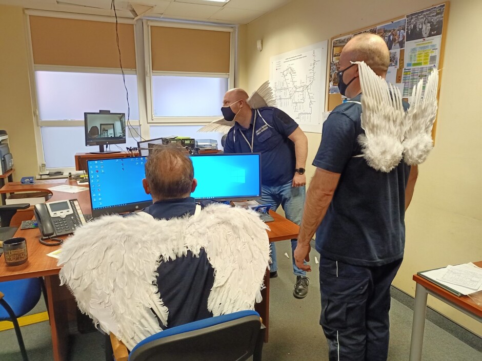 Anioły dla Hospicjum Pomorze Dzieciom w gdańskiej komunikacji miejskiej 